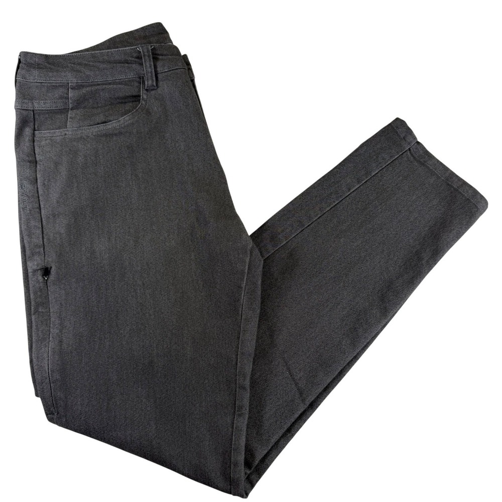 BYLT Premium Basics Mens Grey 5-Pocket Everyday Pants Size 33 Stretch Trousers